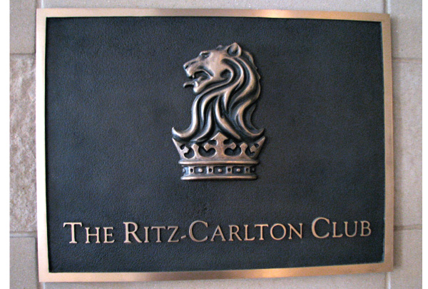 ritz carlton signage